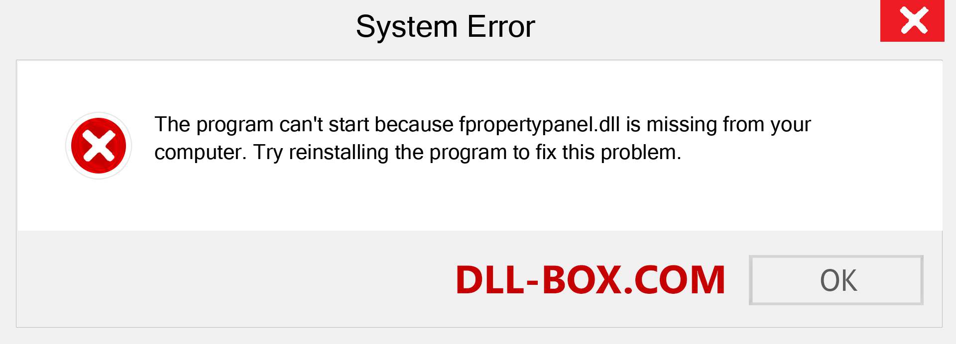  fpropertypanel.dll file is missing?. Download for Windows 7, 8, 10 - Fix  fpropertypanel dll Missing Error on Windows, photos, images